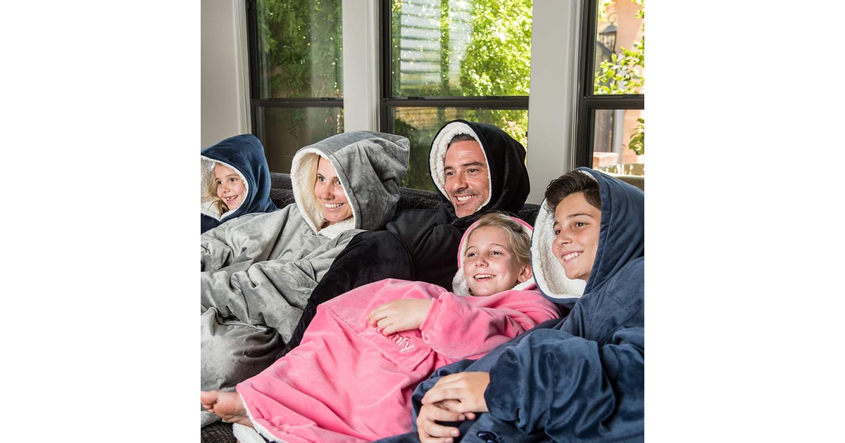 Comfy Sherpa Blanket Sweatshirt From Shark Tank POPSUGAR Family Photo 3