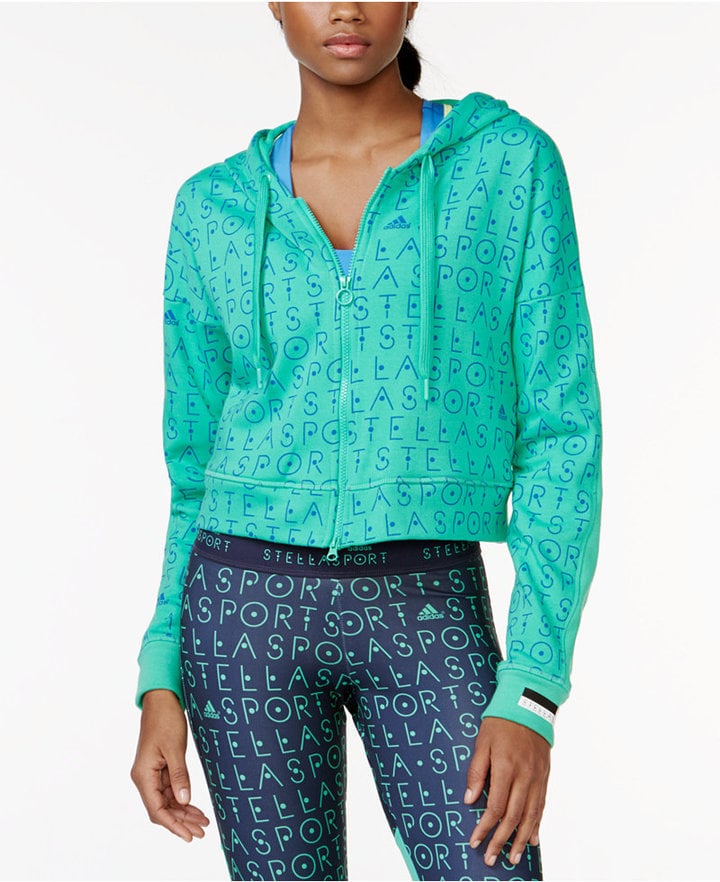 Adidas Stellasport Zippered Cropped | Slip Into 1 of These Sweet Fall Active Hoodies, Starting at $30 | POPSUGAR Fitness Photo 6