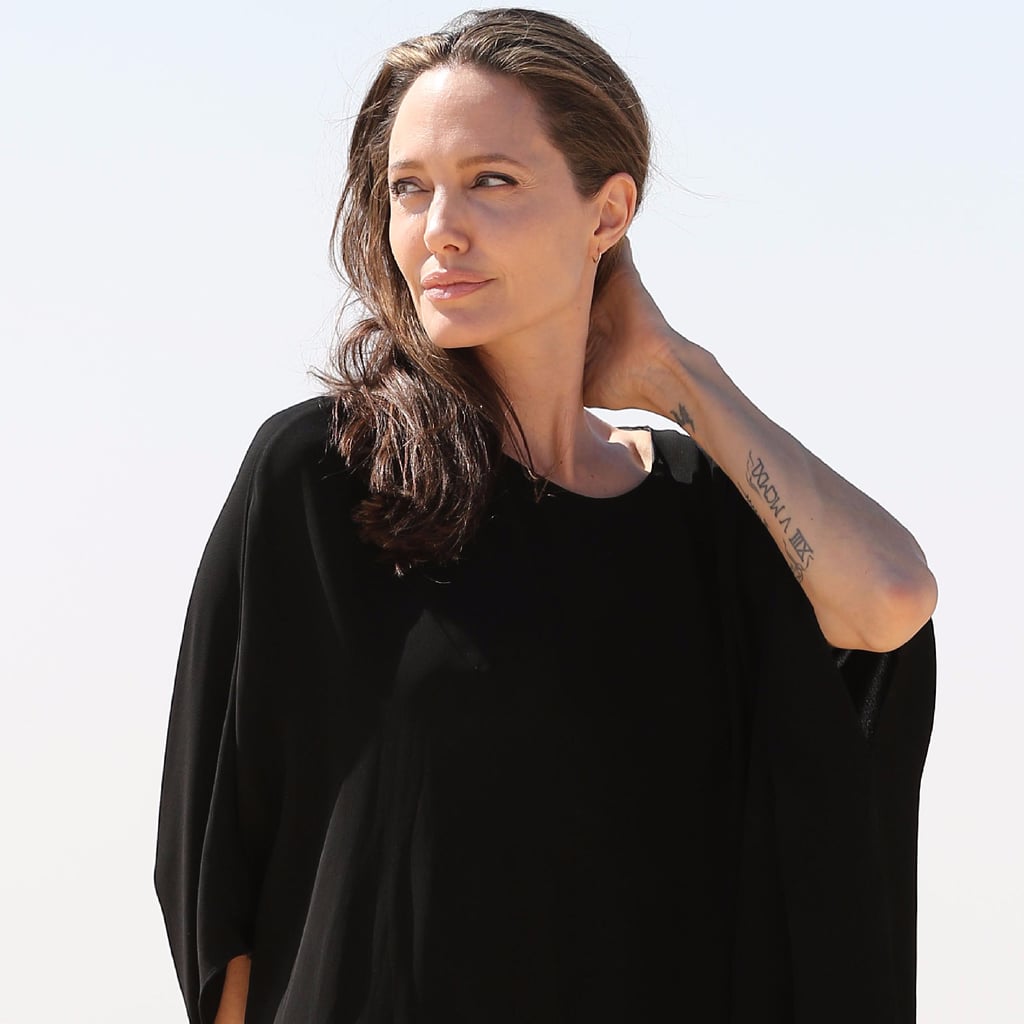 Angelina Jolie Neutral Outfits Popsugar Fashion