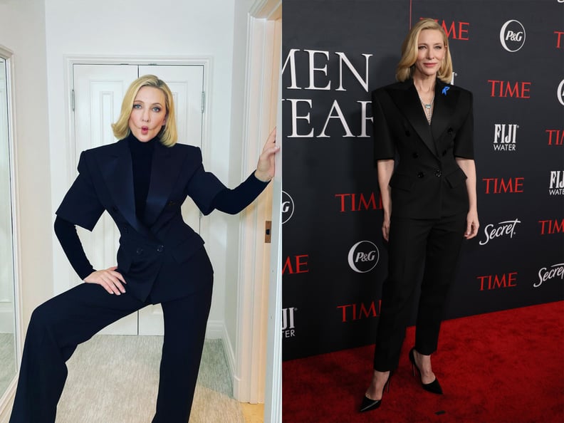 Cate Blanchett Rewearing a Loewe Suit