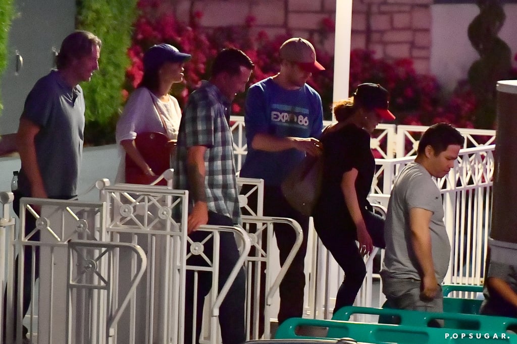 Ryan Gosling and Eva Mendes at Disneyland August 2017