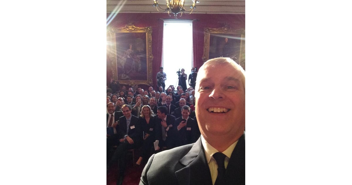 Prince Andrew Took The First Royal Selfie Look Back At The Year In British Royals Popsugar Celebrity Photo 14