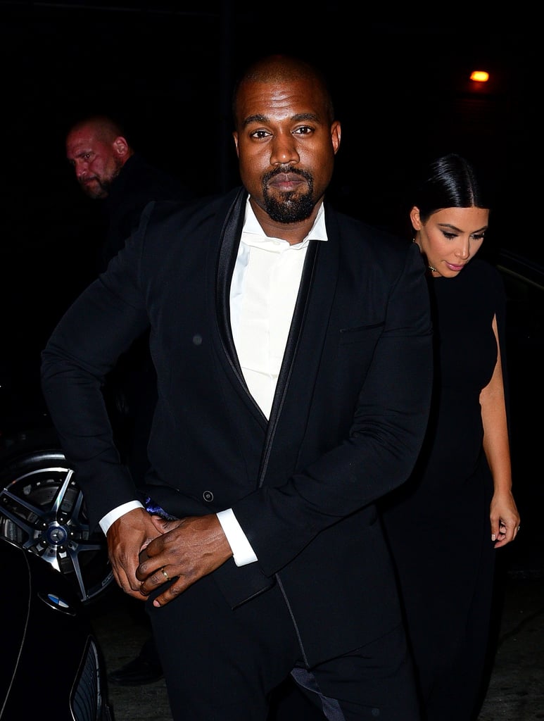 Kim Kardashian and Kanye West Attend a Wedding 2015