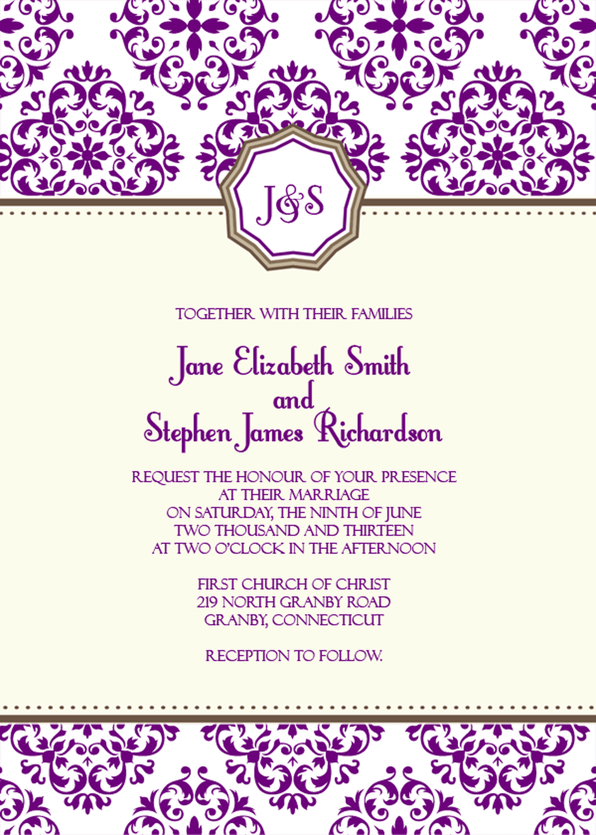 Free Printable Wedding Invitations PS Smart Living