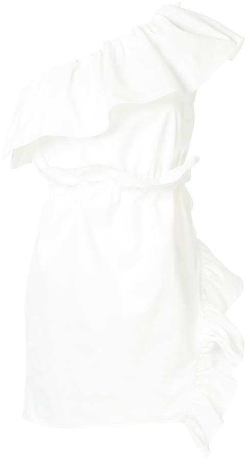 Goen.J One-Shoulder Ruffled Mini Dress