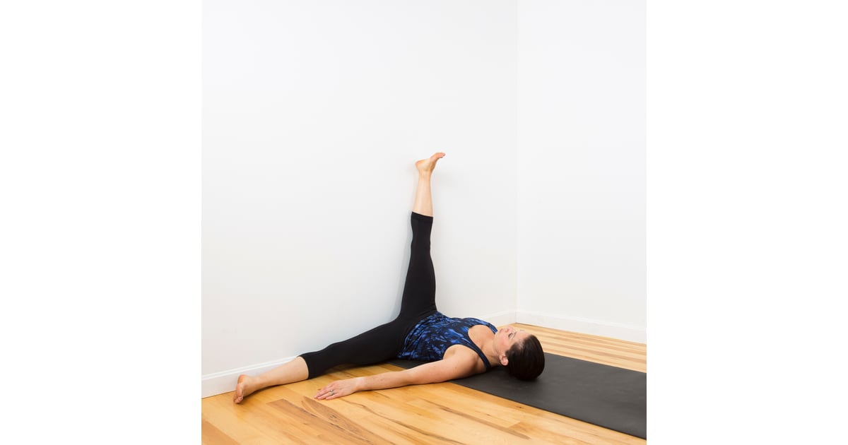 1 Leg up the Wall | Relaxing Wall Yoga Sequence | POPSUGAR ...
