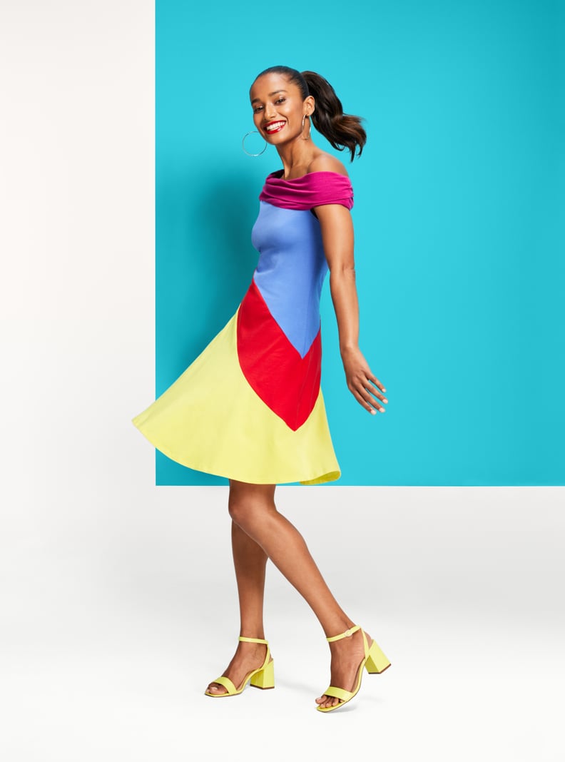 Stephen Burrows for Target Women's Colorblock Off the Shoulder Dress