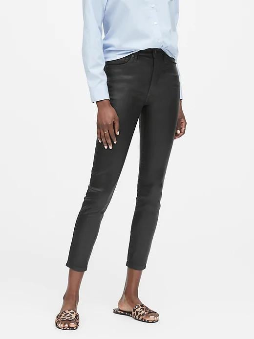 High-Rise Skinny Coated Jean