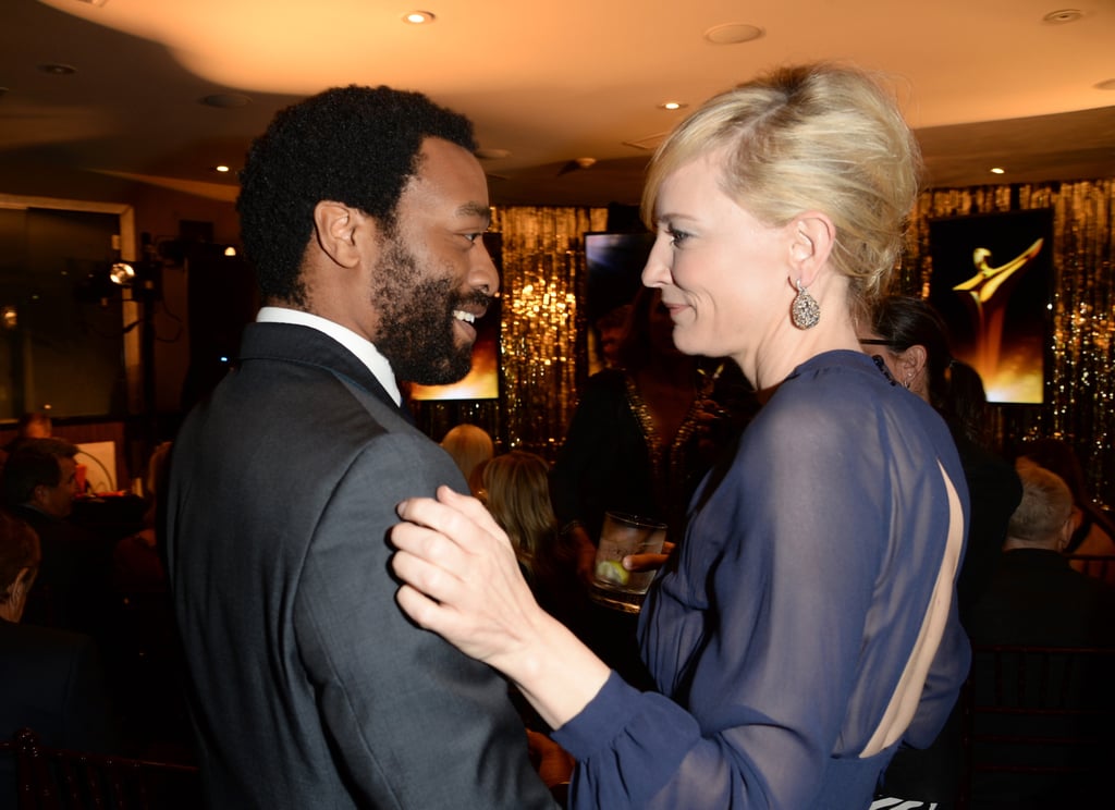 Cate Blanchett congratulated Chiwetel Ejofor.