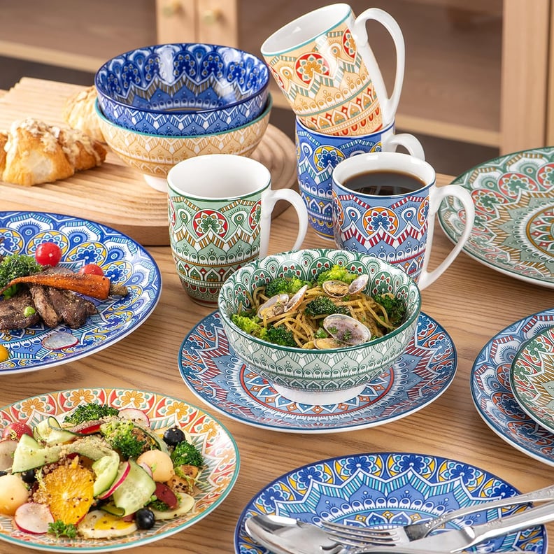 Boho-Inspired Stoneware Dinnerware Set
