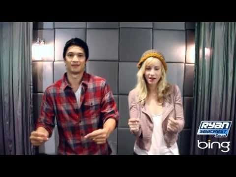 Harry Shum Jr. and Heather Morris From Glee Teach You How to Dougie | On Air With Ryan Seacrest