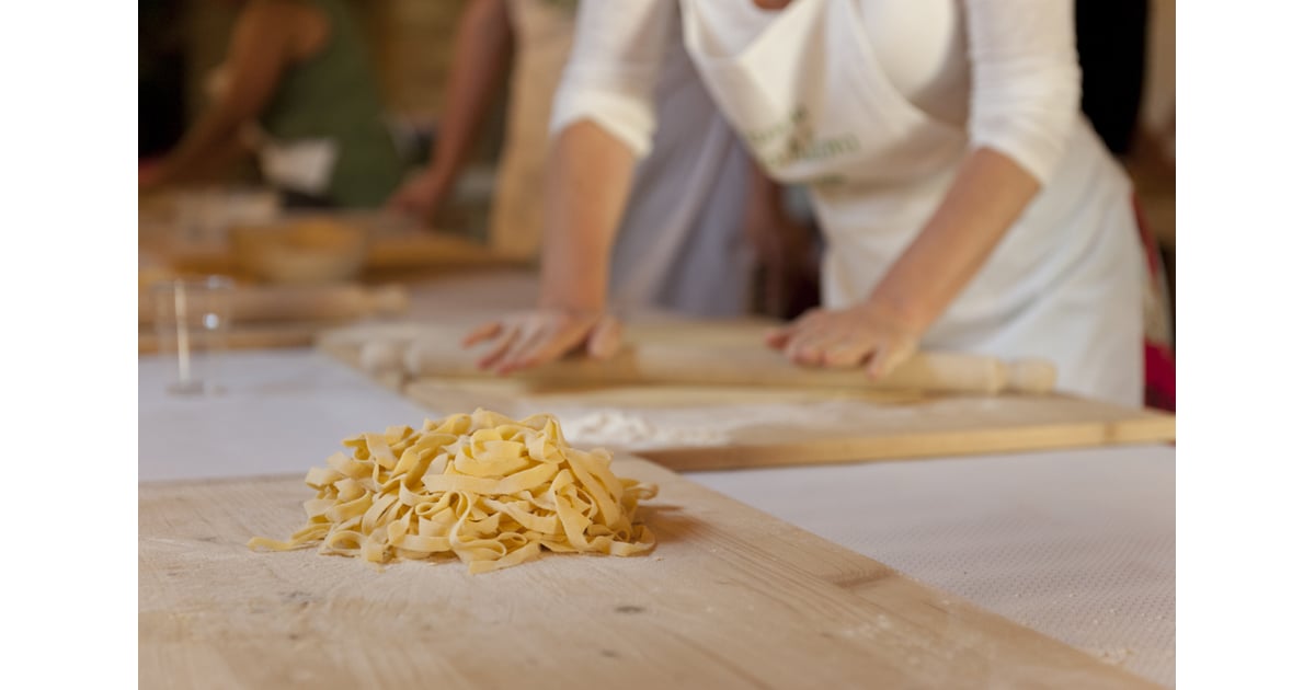 Unfold the strips, gently lay pasta in a pile, and sprinkle a touch of flour to prevent sticking