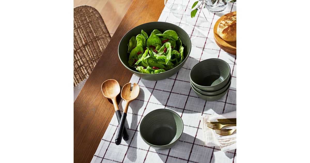 Festive, Minimal Salad Bowls: Threshold x Studio McGee 4pk Stoneware