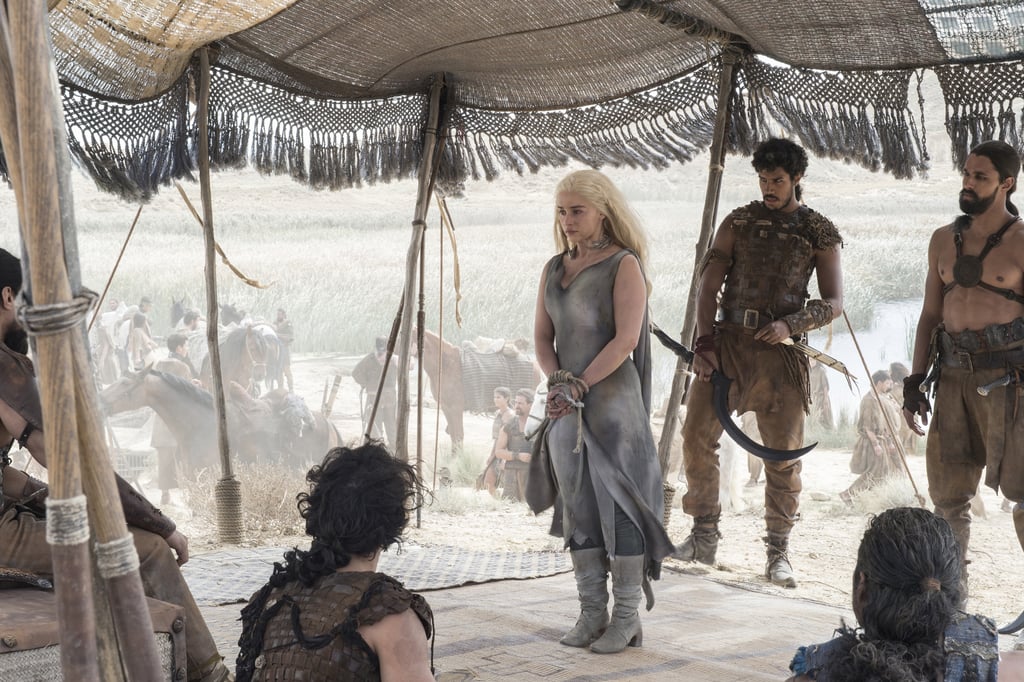 Did someone tell Daenerys that mid-calf boots were "in" for Fall? Or is she just that good?