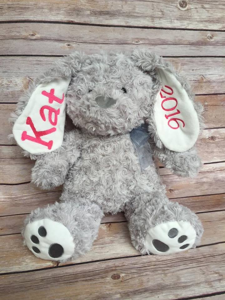 Personalized Stuffed Bunny