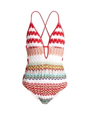 Missoni Mare Zigzag Crochet Swimsuit