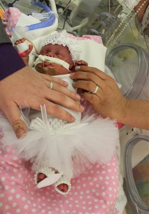 Couple Gets Married in the NICU Next to Preemie Daughter