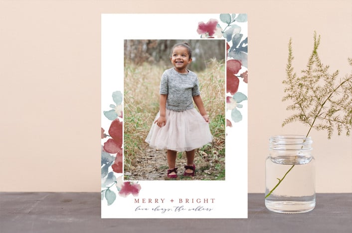 Sweeping Blooms Card from Minted ($1-$3 per card)