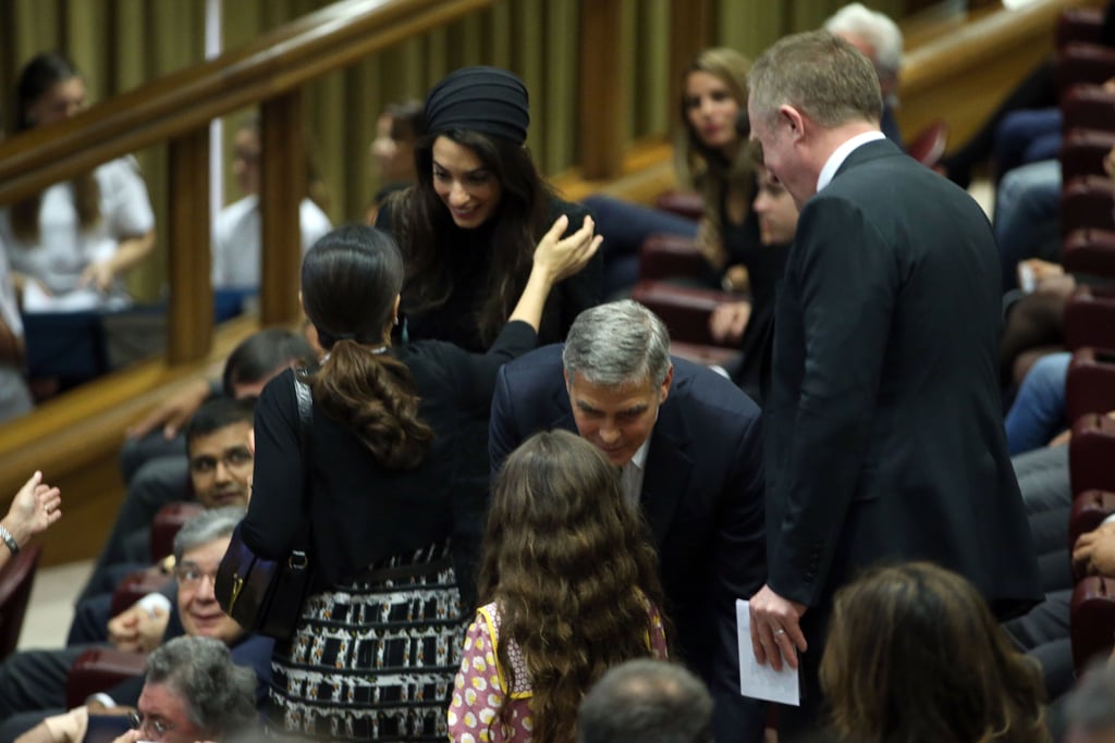 George and Amal Clooney Meet Pope Francis May 2016