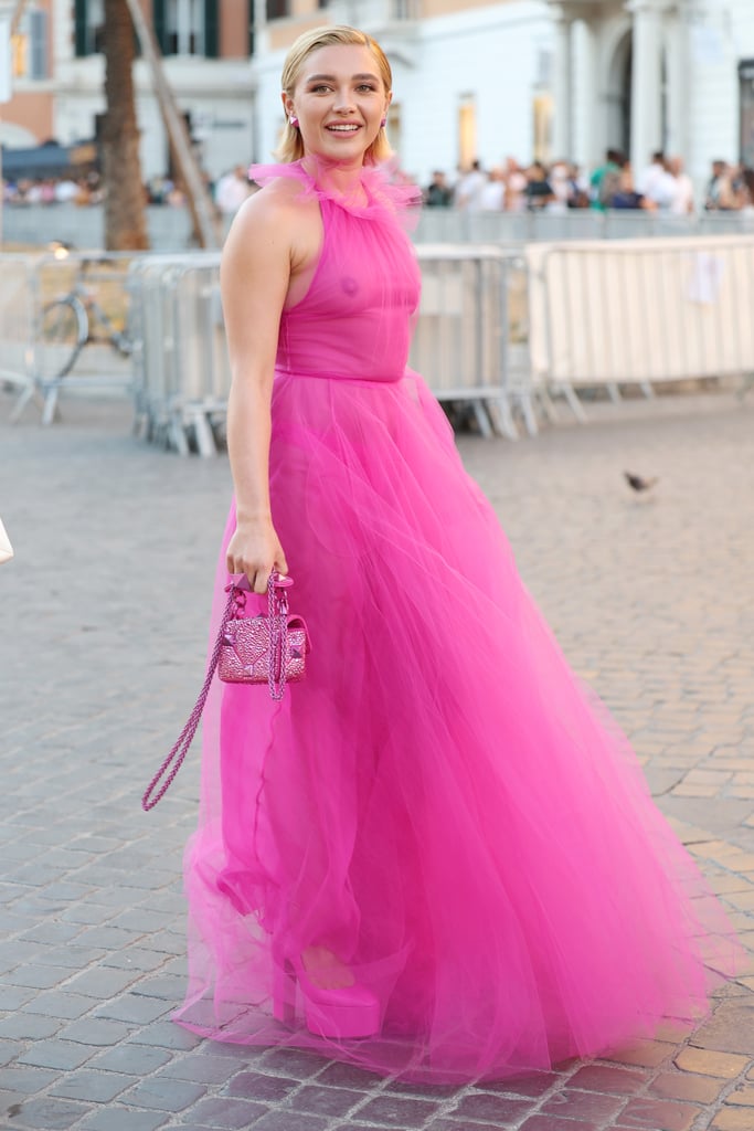 Florence Pugh in Valentino at Valentino's 2022 Haute Couture Show