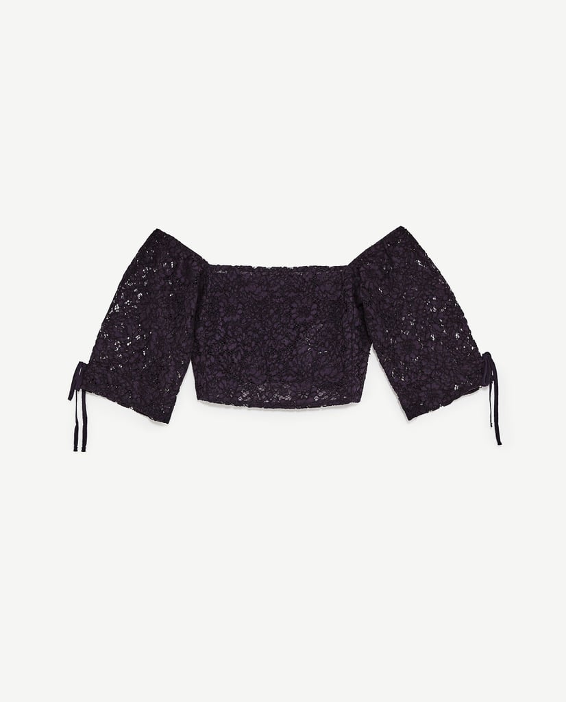 Zara's Puffy Lace Top ($10)