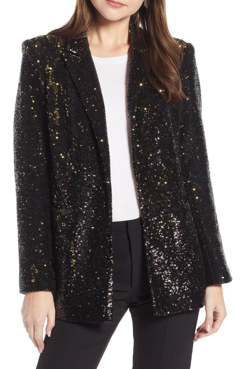 Something Navy Sequin Blazer