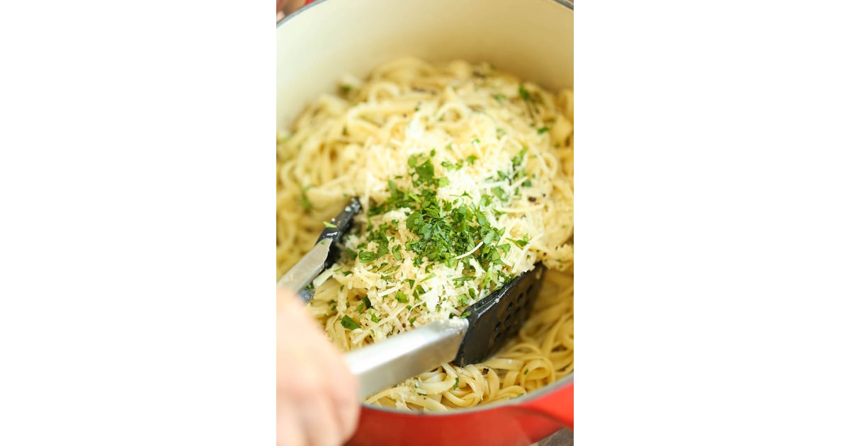 Parmesan Garlic Spaghetti Recipes With Parmesan Cheese POPSUGAR