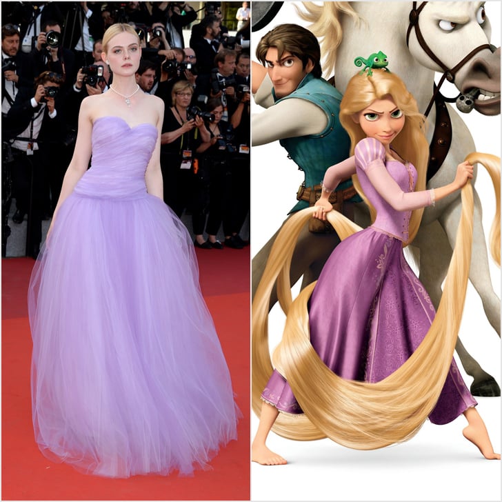 Elle Fanning as Rapunzel From Tangled