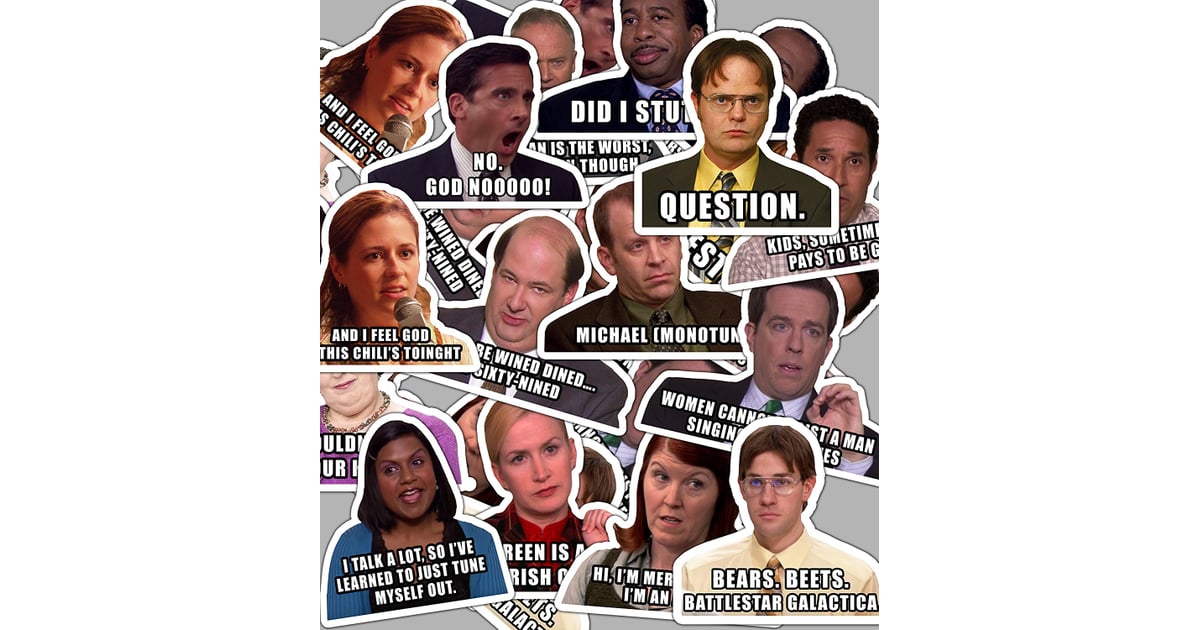 The Office Quote Stickers The Office Stocking Stuffers POPSUGAR