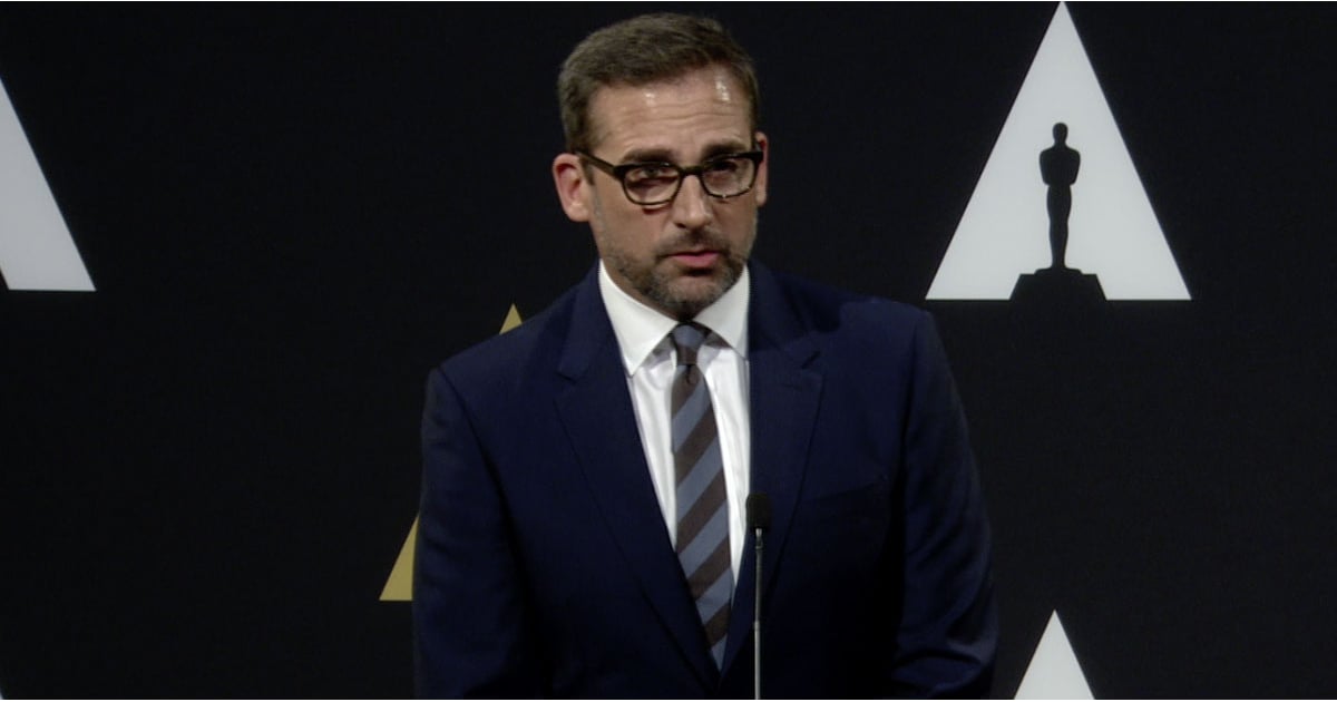 Steve Carell at Oscar Nominees Luncheon Video POPSUGAR Celebrity