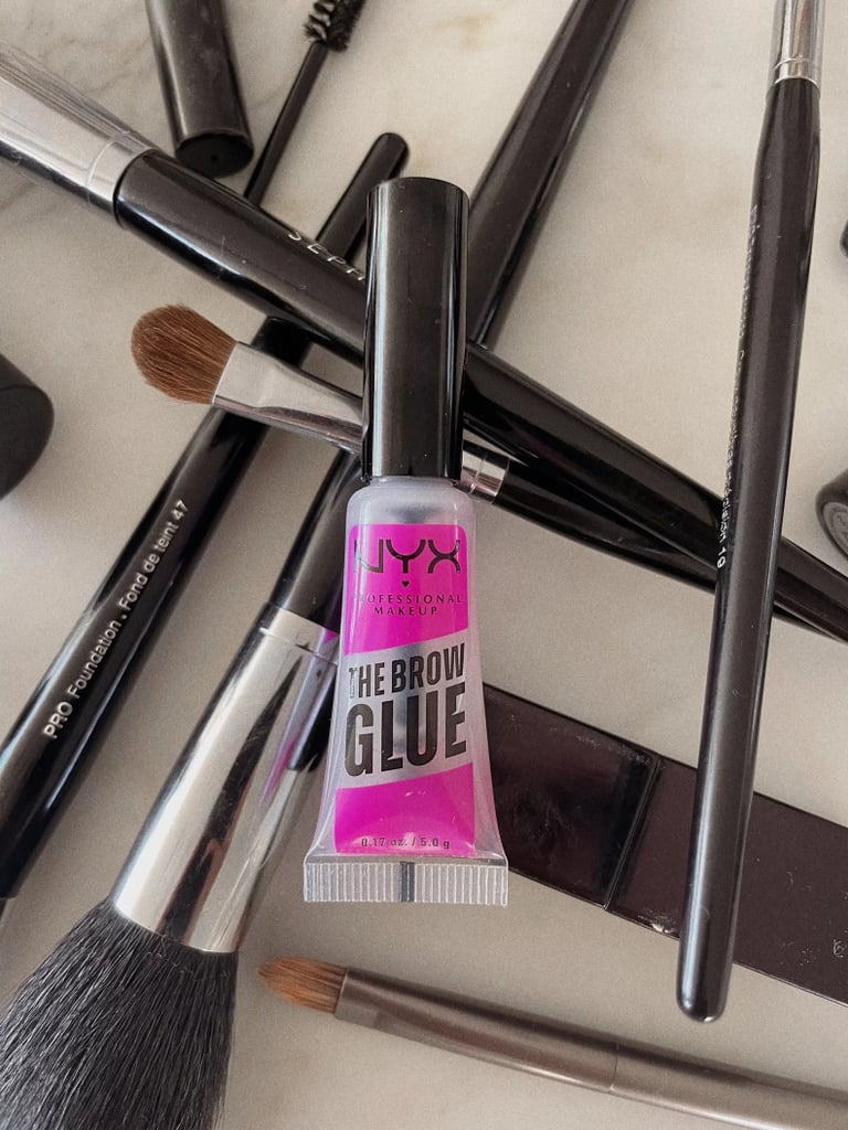 NYX Professional Makeup The Brow Glue ($7, originally $13)
Faking the look of laminated brows is easy with NYX Professional Makeup The Brow Glue. Simply brush the hair in your brows up with the tiny built-in spoolie, then comb them down. It'll lock in your desired look without making your brows feel stiff or leaving behind any white residue as some brow gels do. Read our editor's NYX Professional Makeup The Brow Glue review for more.
Editor Quote: "The first time I tried it, I knew within five seconds that I was going to like it. The product comes out a little 'tacky' and not watery, which made it easy to shape my brows and lift them into the perfect position. With other gels, I find they're typically more on the watery side, meaning I have to apply and then wait for them to get tacky before shaping. The NYX Brow Glue eliminates that extra step, which is great for anyone looking to shave off a few extra minutes of their beauty routine." — Renee Rodriguez, senior beauty staff writer and social producer