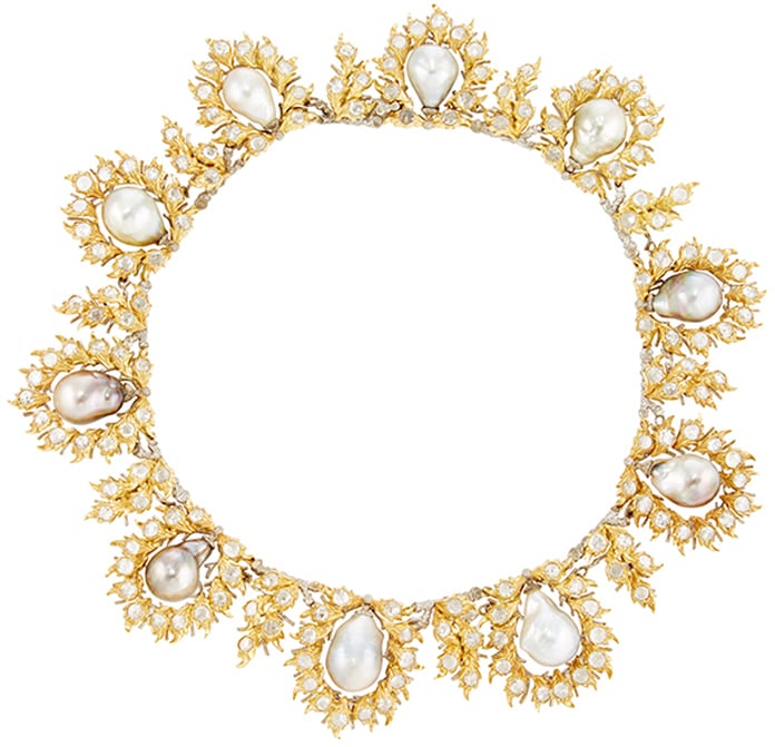 Buccellati Baroque Pearl and Diamond Necklace ($185,000)