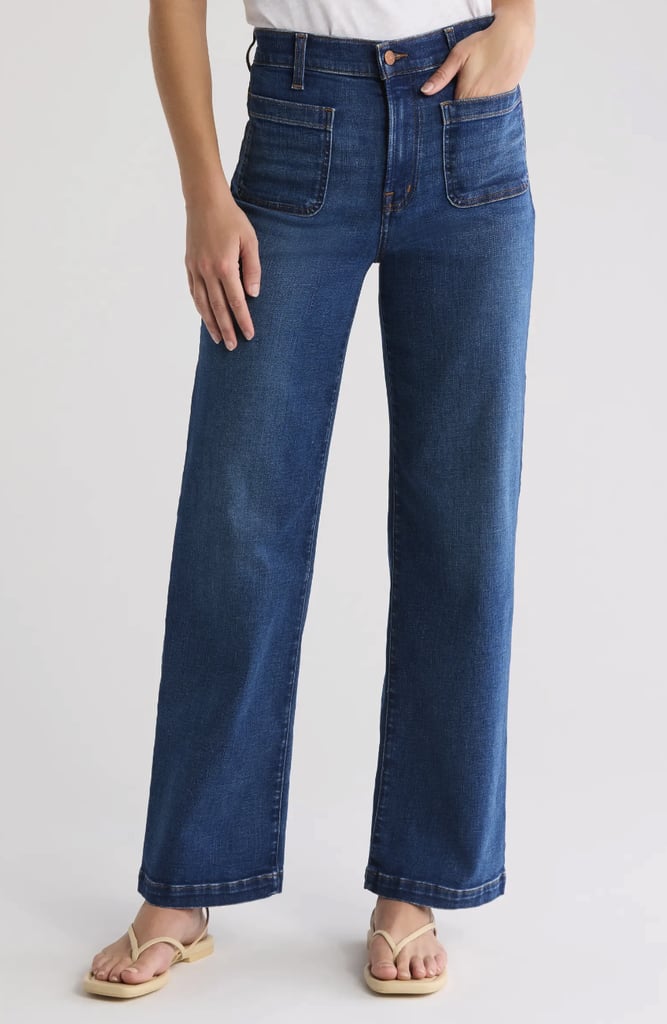 Madewell Emmett Patch Pocket Wide Leg Jeans