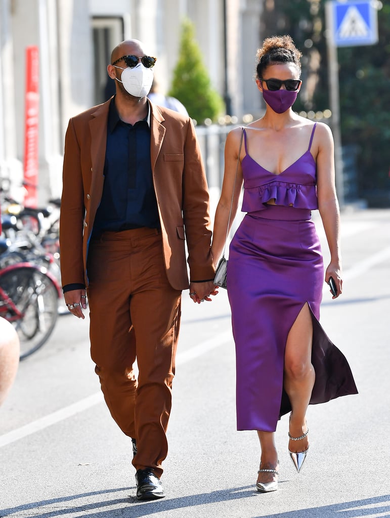 Nathalie Emmanuel's Purple Outfit at Venice Film Festival