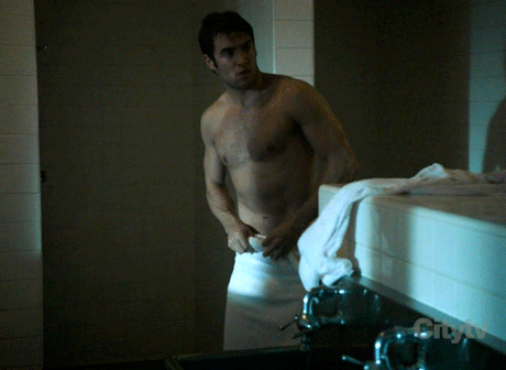 OMG but that towel body.