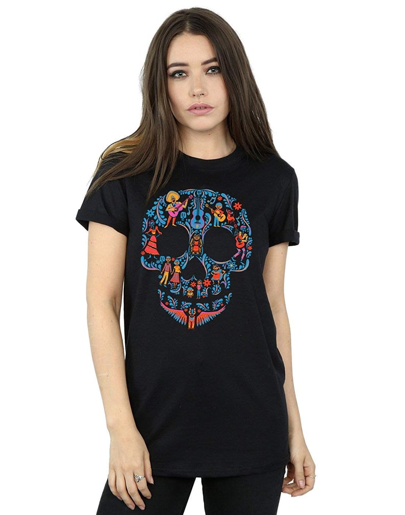 Disney Women's Coco Skull Pattern T-Shirt