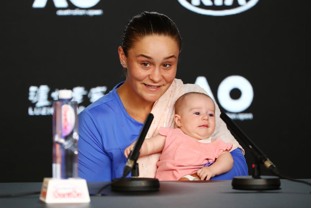 Photos of Ashleigh Barty With Baby Niece at Australian Open