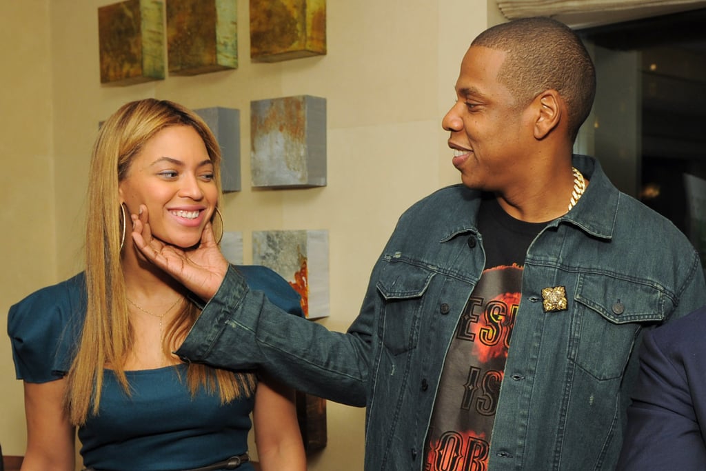Beyoncé and Jay Z showed PDA at a May 2012 party in NYC.