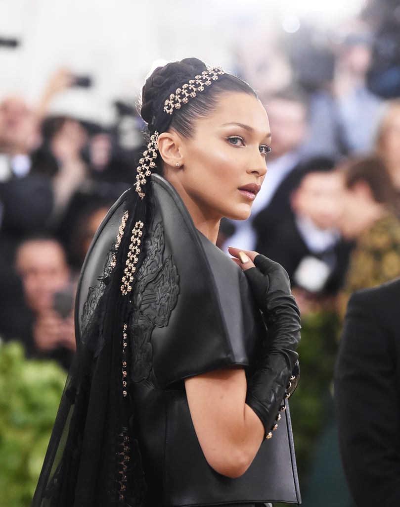 Bella Hadid's Braided Bun in 2018