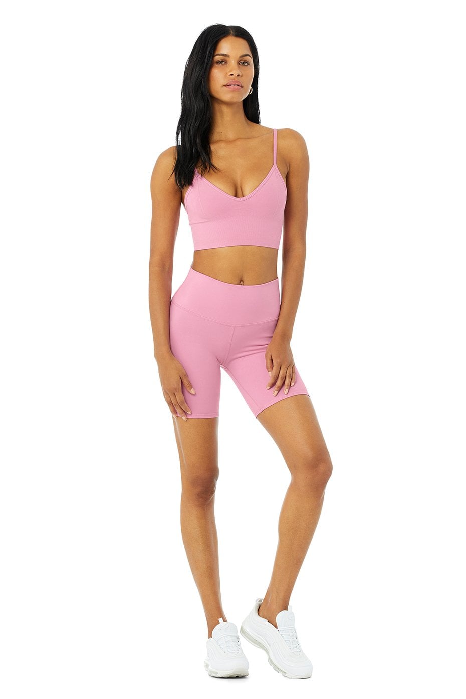 Alo High-Waist Biker Short & Delight Bralette Set, Alo Has a Bunch of Cute  Sets You Can Both Work Out and Lounge In