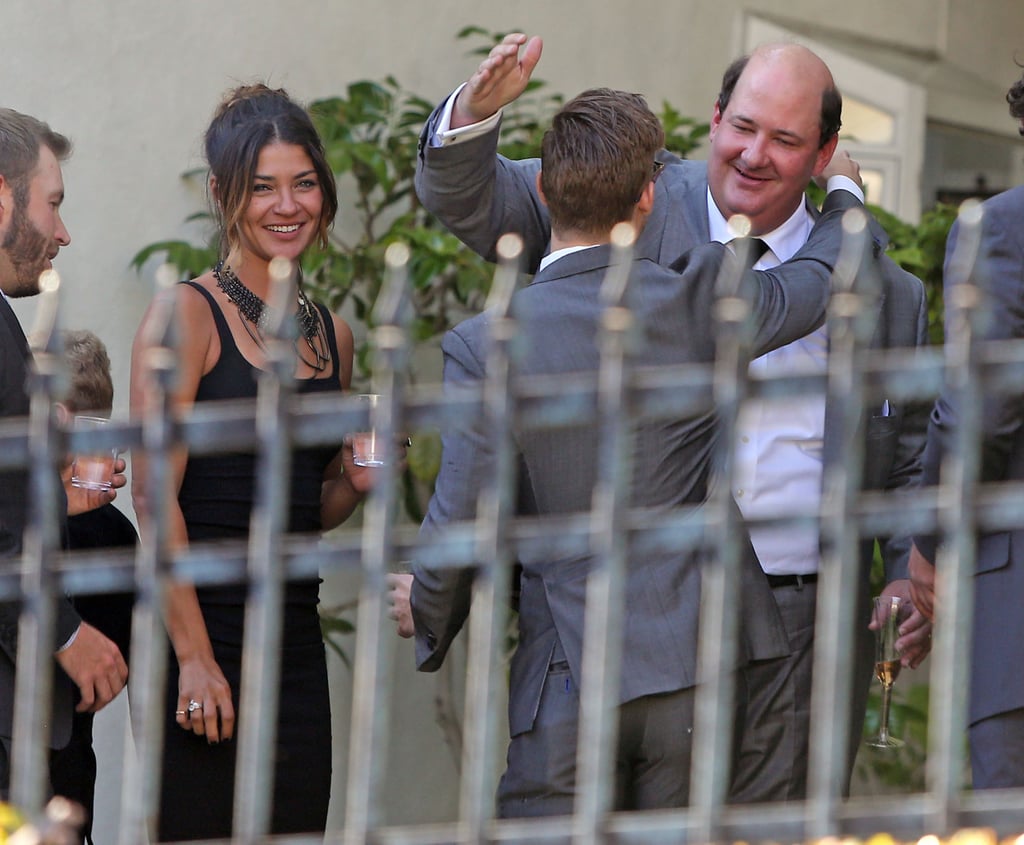 Jessica Szohr was also at the nuptials.