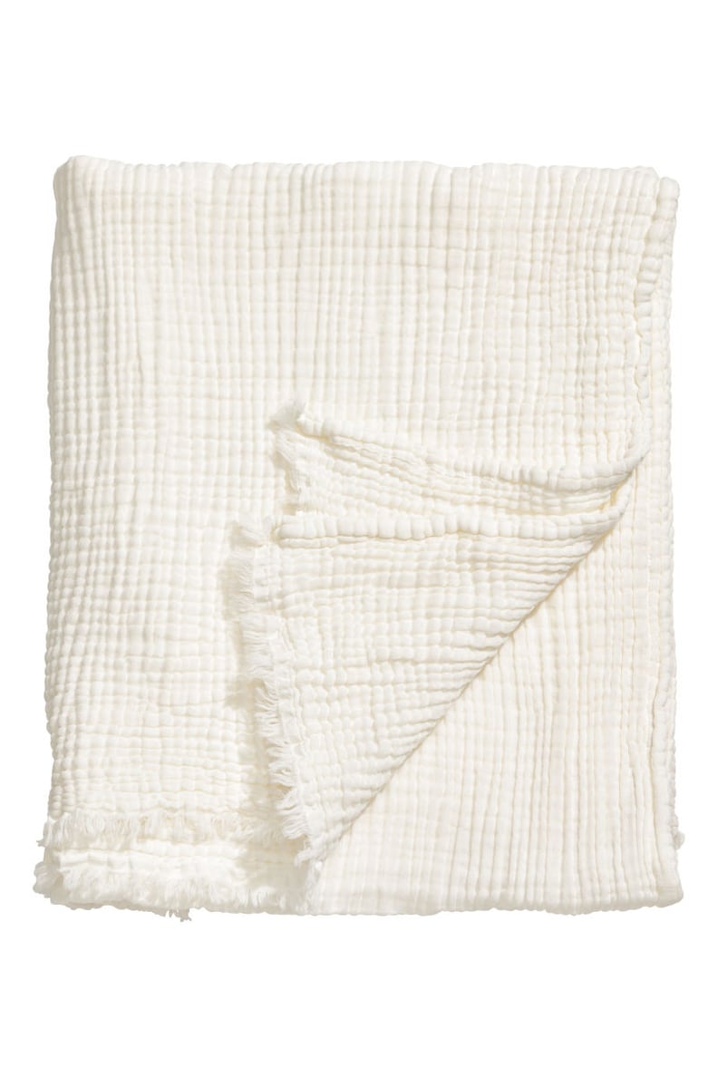 Crinkled Cotton Throw