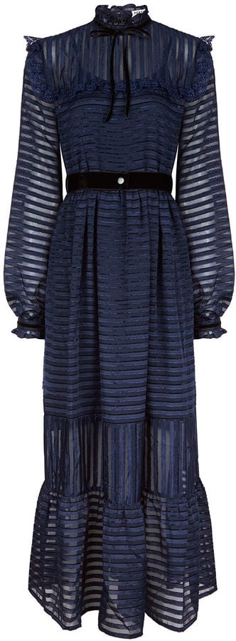 Perseverance London Navy Stripe Victoriana Dress ($430) | The Only Dress Style Worth Purchasing From Now Until the New Year | POPSUGAR Fashion Photo 12