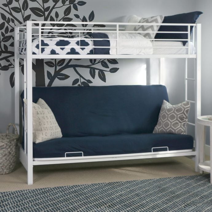 Forest Gate Twin Over Futon Metal Bunk Bed The Best Dorm Furniture From Bed Bath and Beyond