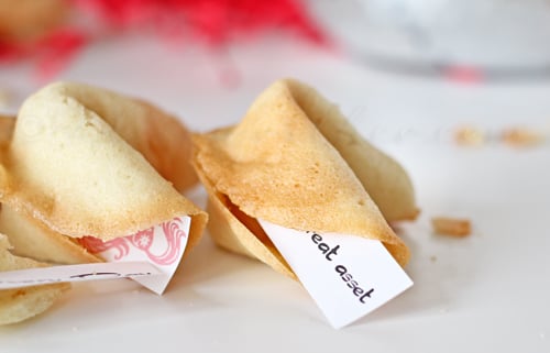 Homemade Fortune Cookies