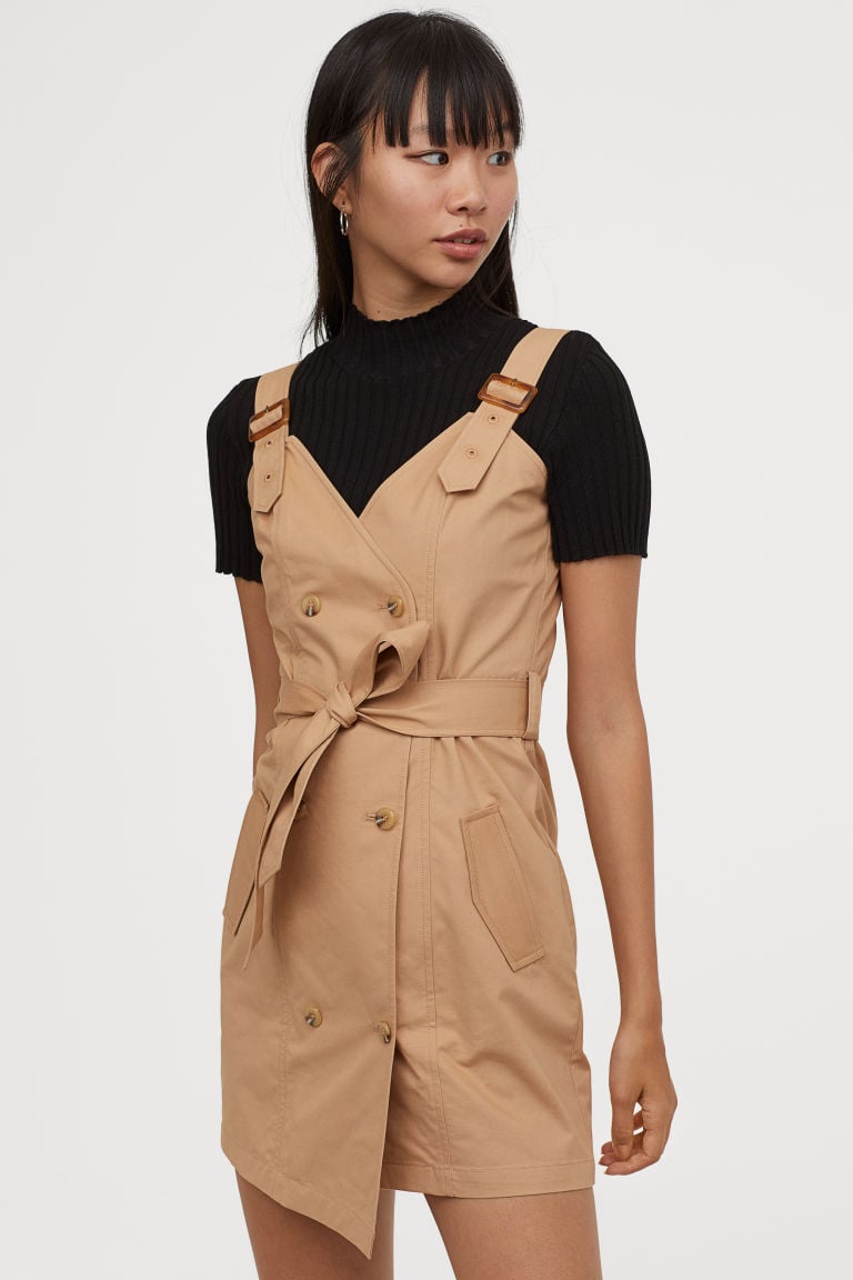 H&M Cotton Bib Overall Dress