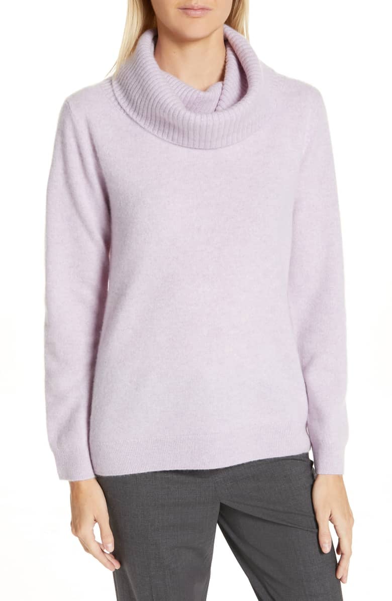 Nordstrom Signature Boiled Cashmere Cowl Neck Sweater
