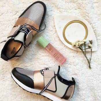 Rose Gold Sneakers From Target | POPSUGAR Fashion