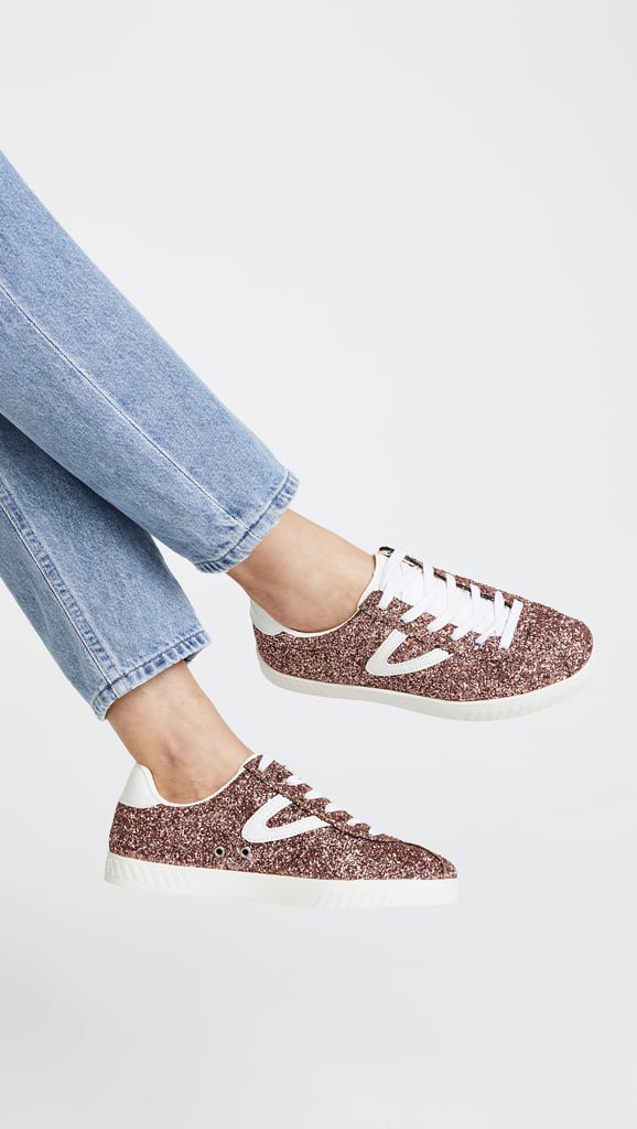 tretorn rose gold sneakers