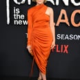 A Sexy Orange Dress Was Only Fitting For Taylor Schilling's Last OITNB Red Carpet Premiere